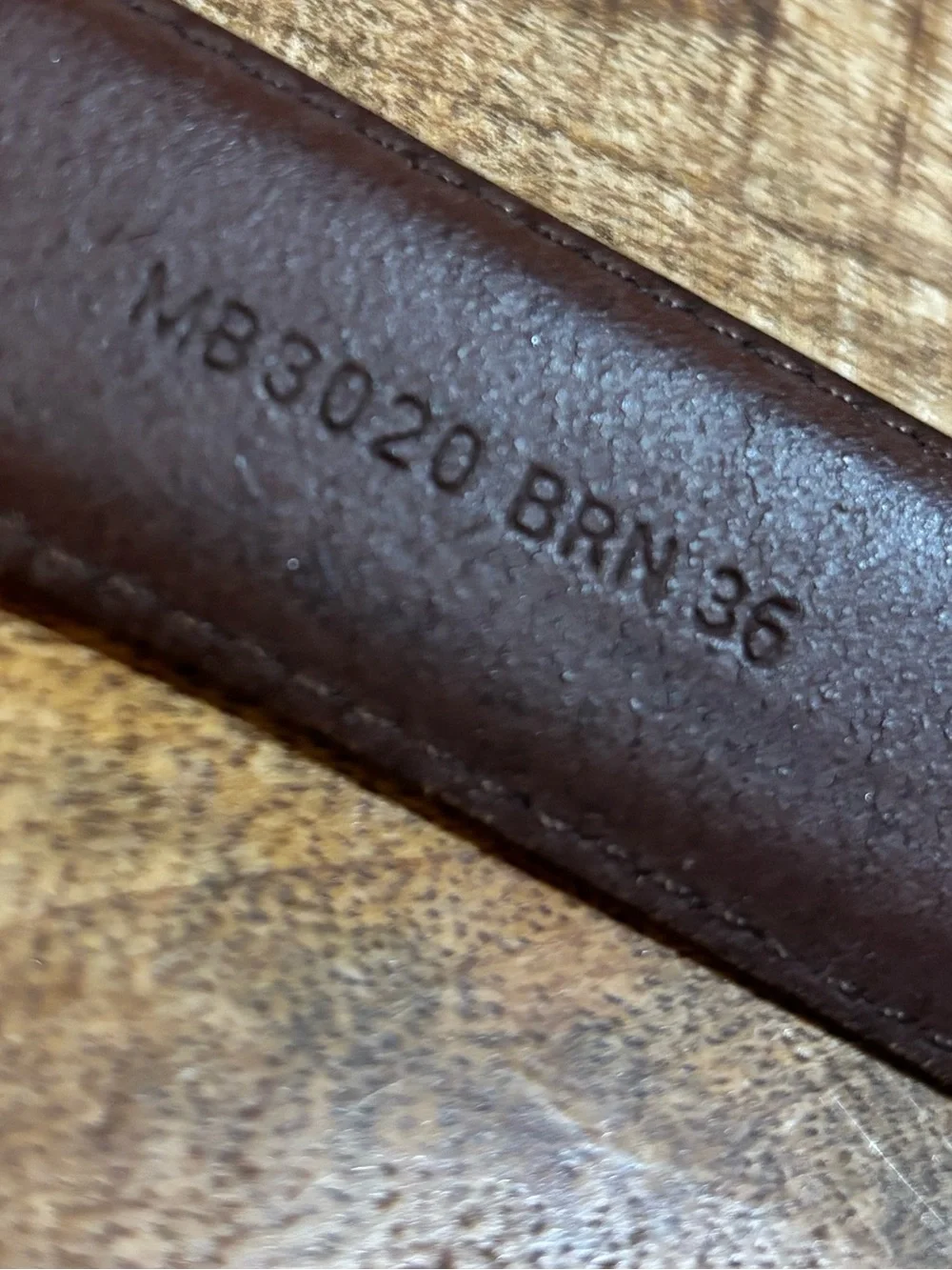 Fossil Men's Brown Leather Belt with Decorative Silver Buckle